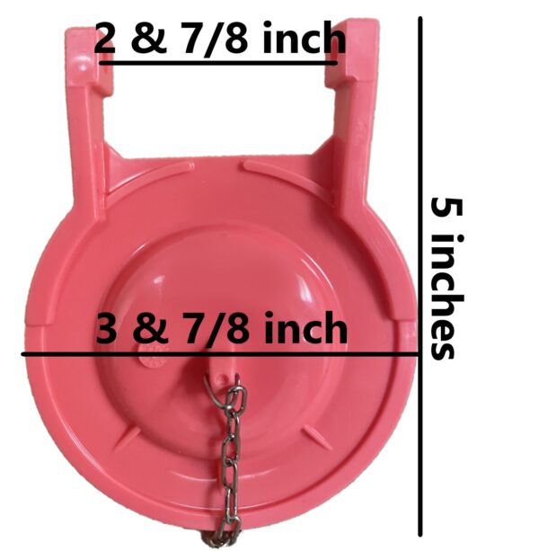 3 in. Light Weight Flapper with Buoy Stays up Longer to Flush More Water - Image 2