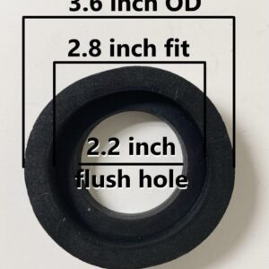 2.5-inch Flush Valve Rubber Gasket for 2 Piece Toilet by Nuflush