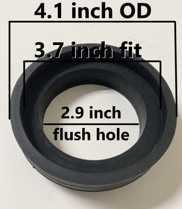 3.5 inch Flush Valve Rubber Gasket for 2 Piece Toilets