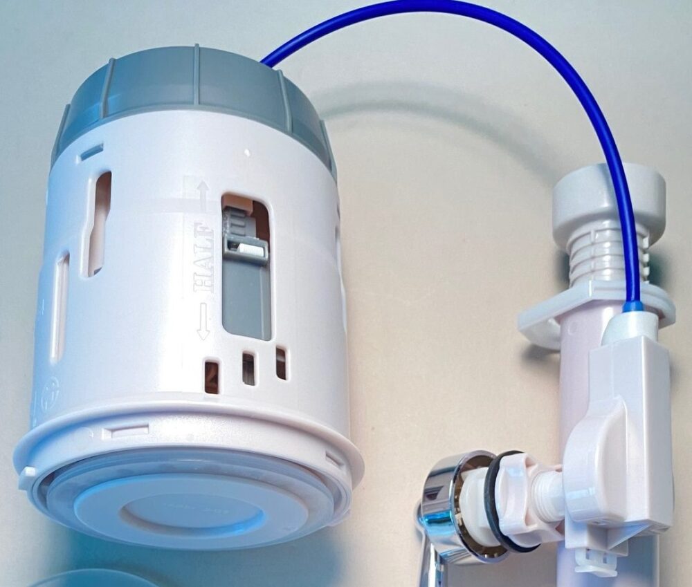 3 inch, One Piece Dual Flush, Flush Valve with Cable Controlled Handle