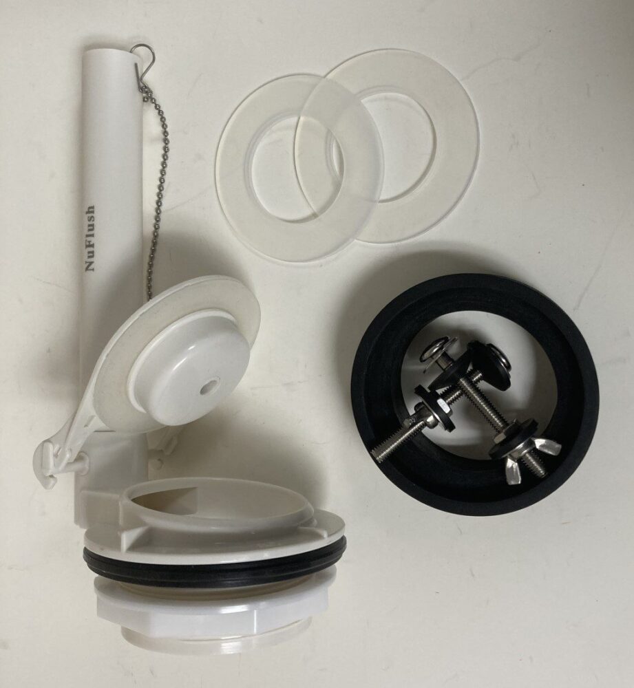 3.5 inch flapper valve assembly with 9 inch Overflow tube, Stainless