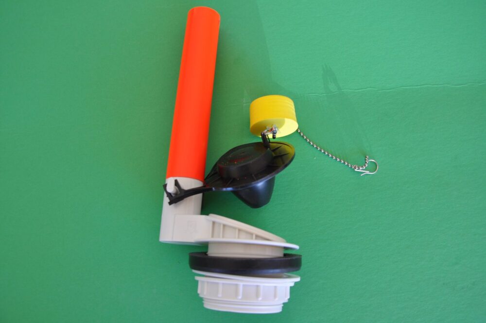 Flapper Valve Assembly with adjustable sliding Extension Tube NuFlush