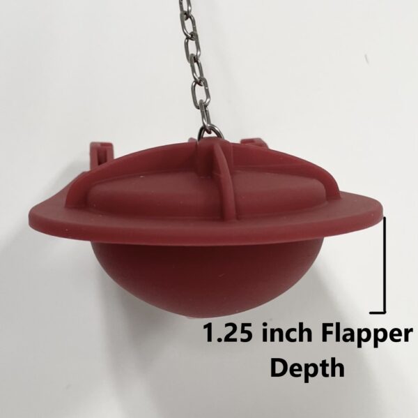 3.5 in. Toilet Flapper, 2.5 in. Wingspan Flapper (2 Pack) - Only Fits a Round Overflow Tube Connection - Image 7