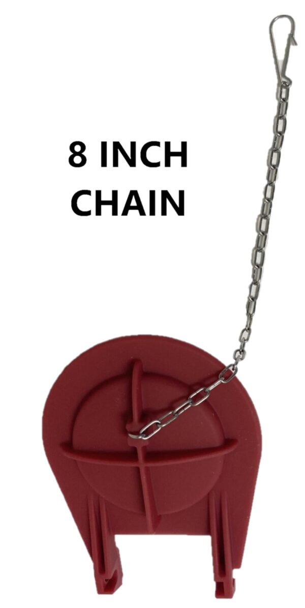 3.5 Inch Universal Toilet Flapper with Buoy and Narrow 2.5 Inch Wingspan Flapper - Only Fits a Round Overflow Tube Connection - Image 9