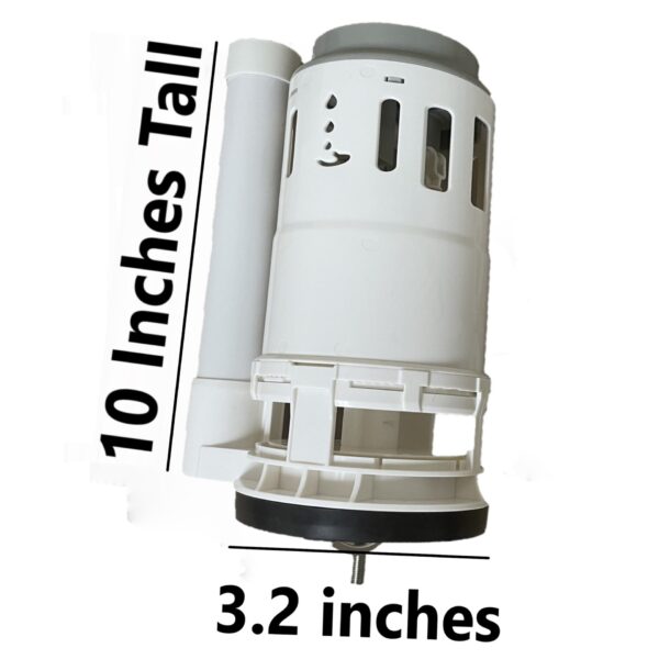 3-inch One Piece Single Top Button Flush Valve 10 inches Tall