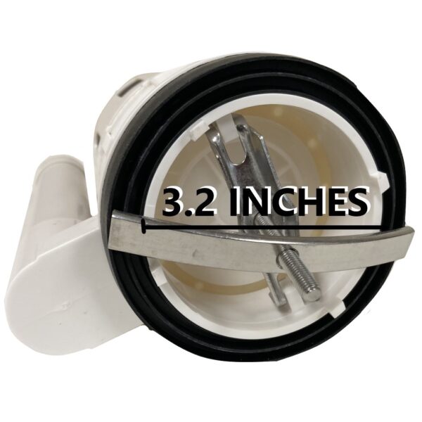 3-inch One Piece Single Top Button Flush Valve 10 inches Tall - Image 2