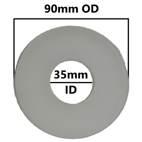 Toto THU092-7 Replacement Silicone Seal (90mm OD, 35mm ID) (3-5/8 by 1-3/8 Inches)