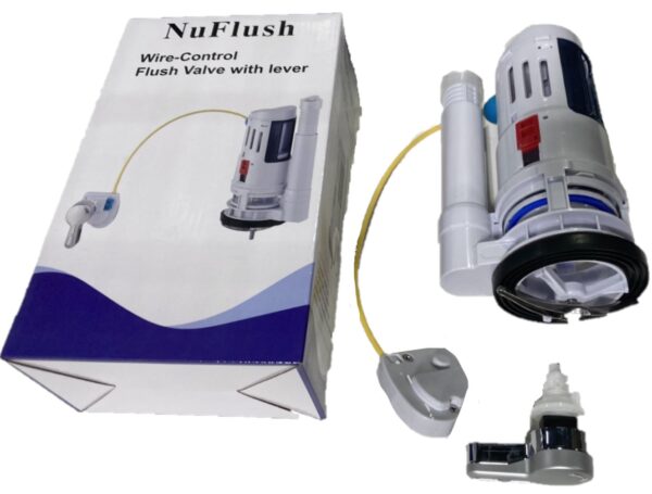 NuFlush Flush Valve for One Piece Toilet, 2 Inch Flush Hole with Cable and Handle - Image 8