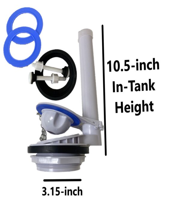 Delta 3.15-inch Flush Valve Assembly for 2-piece Toilets with Overflow Extension Tube