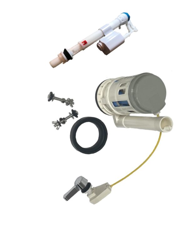Fill Valve with 3-Inch Flush Valve for Two Piece Toilets with Cable Controlled Handle - Image 4