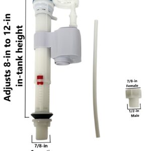 Kohler GP1083167 Class 5 Fill Valve Adjustable Water Height Fill Valve With Screen Adapter