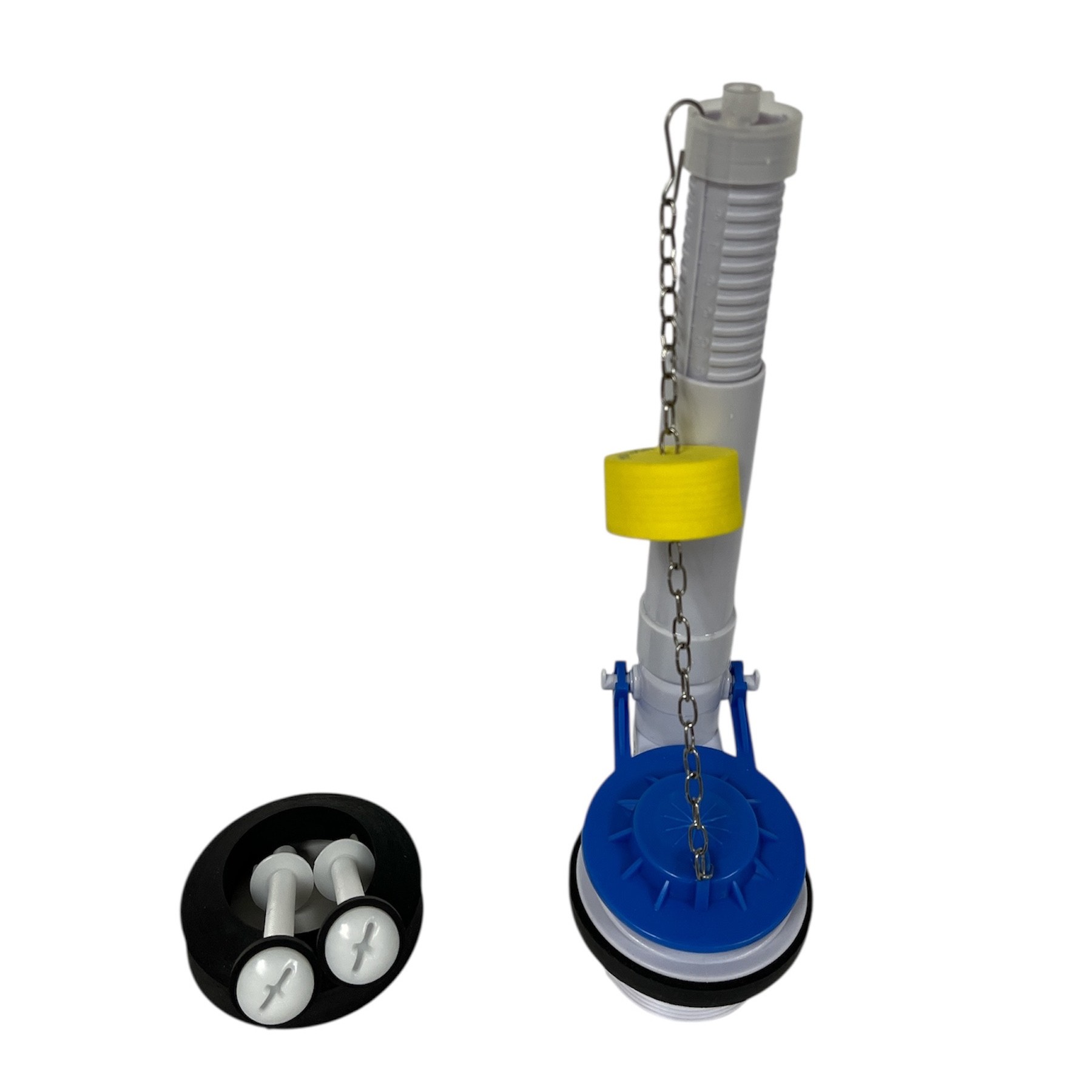 2-Inch Silicone Flapper with Buoy and 2-3/8-Inch Adjustable Overflow Flush Valve - Image 2