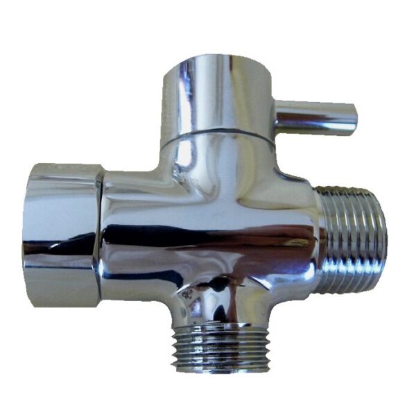 Shut off Valve with Screen, Chrome (7/8-inch Male, 7/8-inch Female, 3/8-inch screened adapter) - Image 3