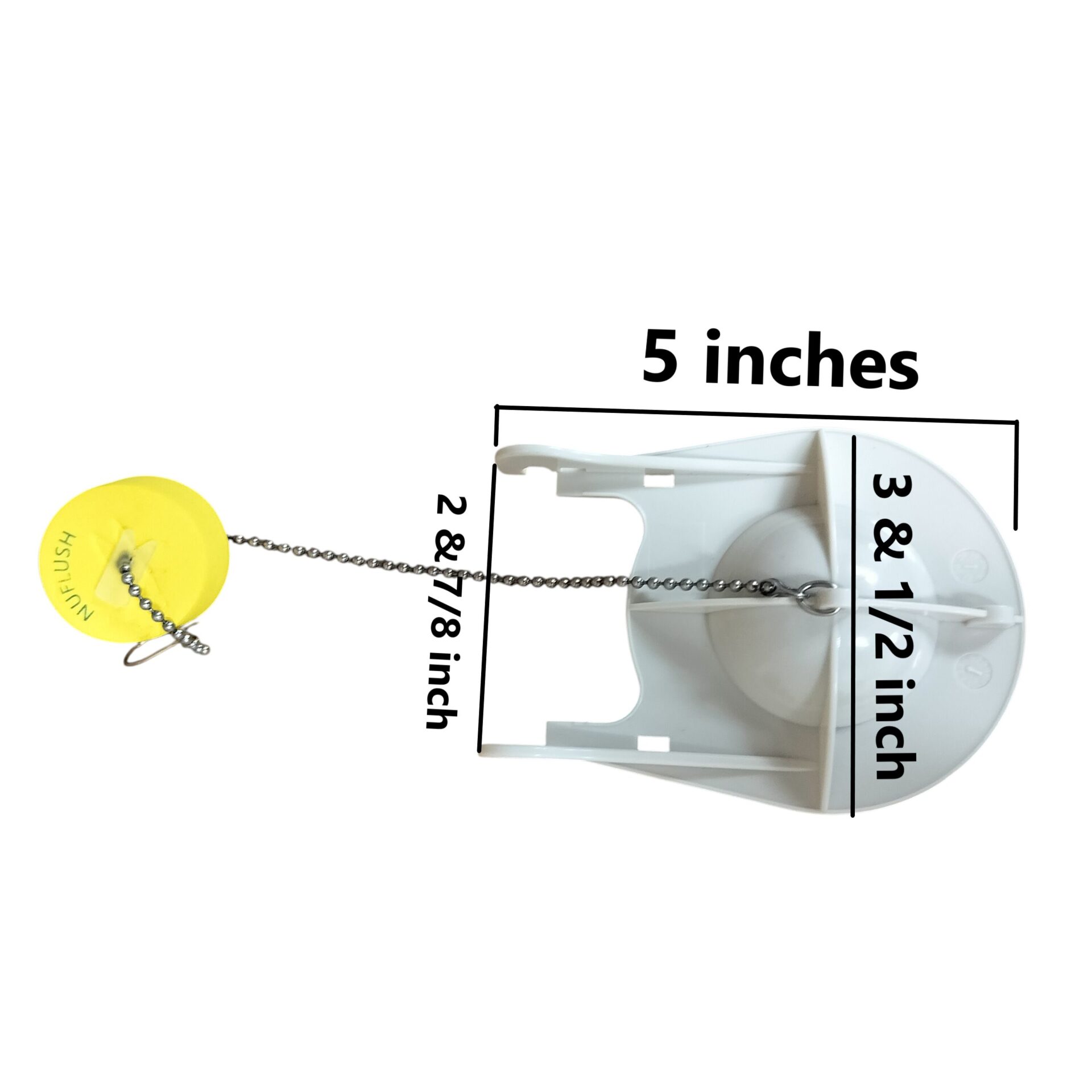 3.5 in. Toilet Flapper, Adjustable Buoy Float Upgrade for Best Flush
