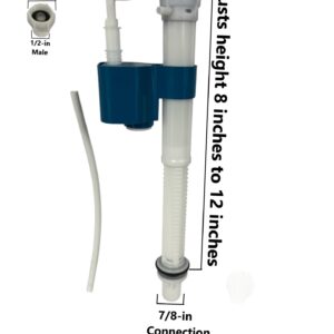 Premier Toilet New Generation Fill Valve With Filter Screen Adapter