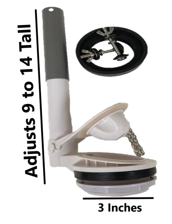 Toto THU129 Flush Valve Replacement with Adjustable Sliding Overflow Tube by NuFlush - Image 6