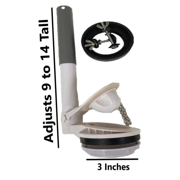 Toto THU129 Flush Valve Replacement with Adjustable Sliding Overflow Tube by NuFlush