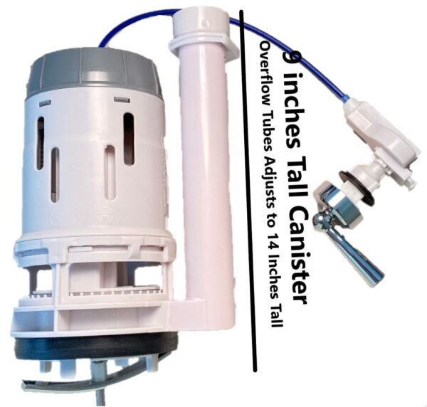 3-inch Flush Valve, with Cable-controlled Handle for One Piece Toilets