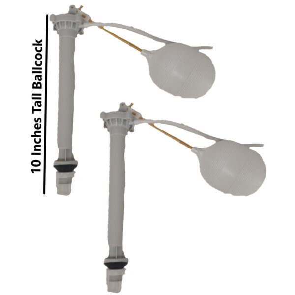 Mansfield and Universal Rundle Ballcock Fill Valve 10 inch 2 pack