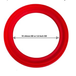 Extra Large Flush Valve Gasket 124.46mm OD (4.9 Inch OD) x 91.44mm  ID (3.6 Inch ID)
