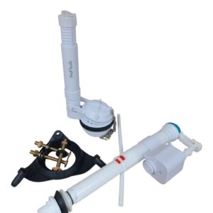 Kohler Alouette Replacement Toilet Flush and Fill Valve Kit with Adjustable Overflow Tube for Strongest Flush