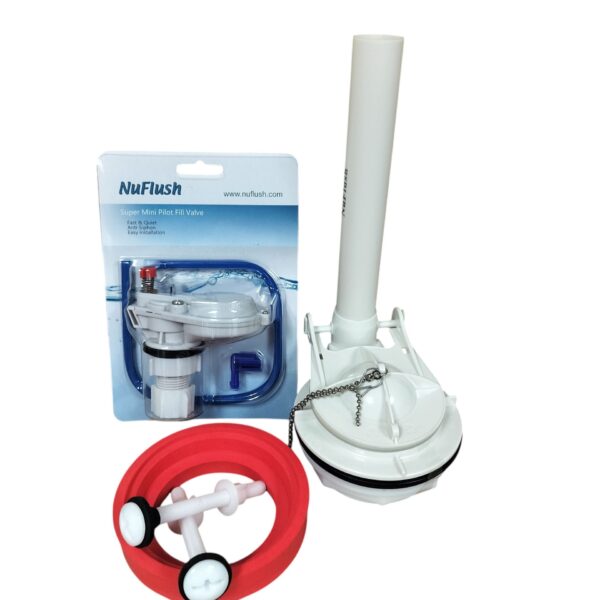 American Standard Champion 4 Toilet Flapper/Flush Valve with High Speed Mini Pilot Fill Valve Replacement Kit - Image 3