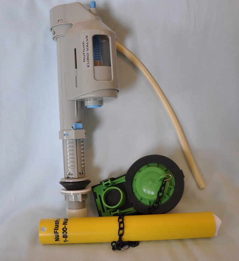 Home Depot Toilet Repair Package, Euro Fill Valve, Six Overflow