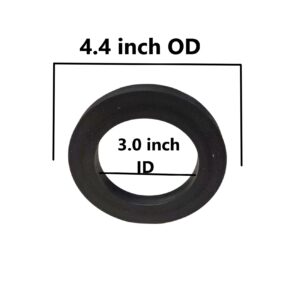 Rubber Flush Valve Gasket (112mm x 77mm) (4.44-inch x 3.0-inch)
