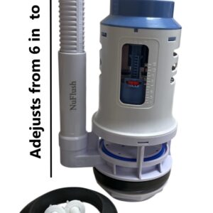 Adjustable Top Button 3 inch Two Piece Canister by NuFlush