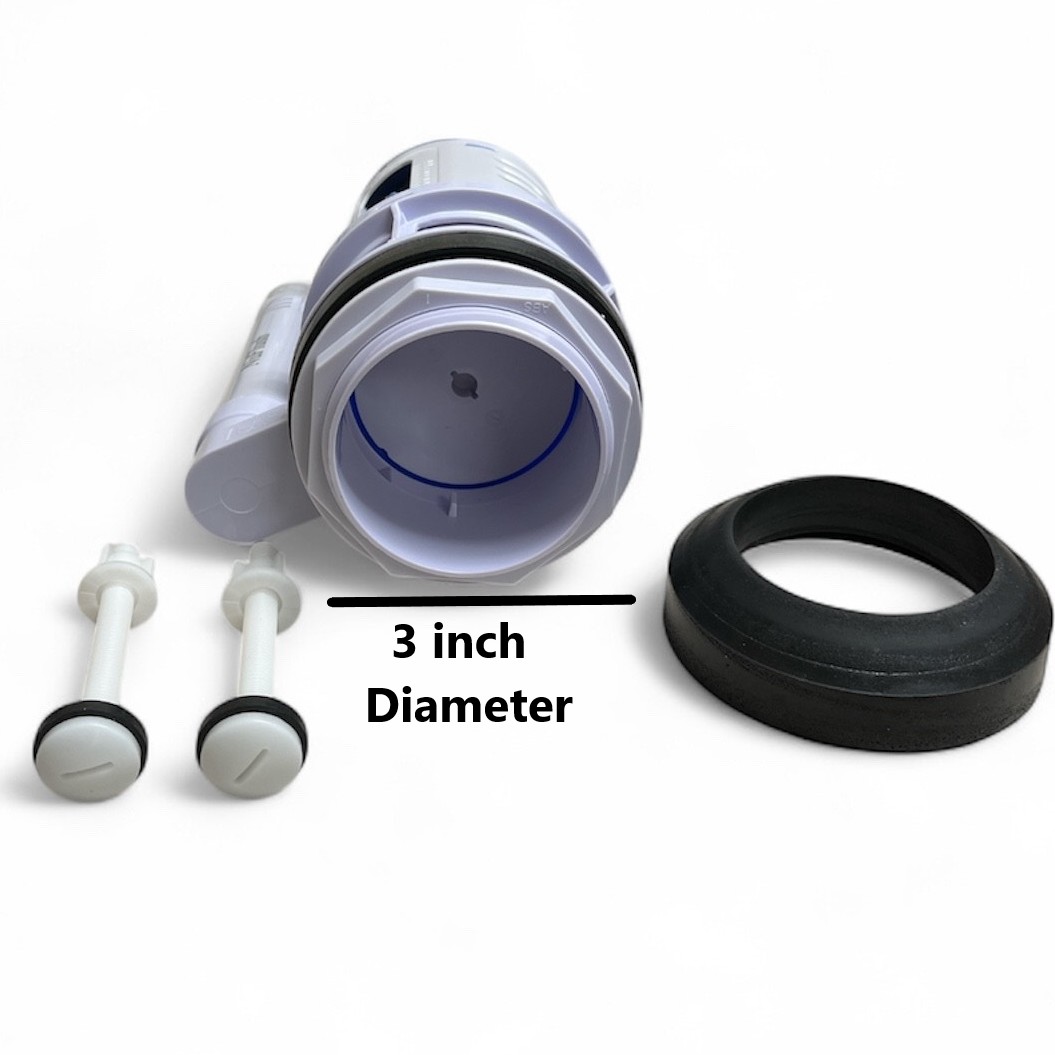 Adjustable Top Button 3 inch Two Piece Canister by NuFlush - Image 3