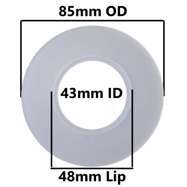 Flush Valve Seal (3-5/16-inch, OD 1-11/16-inch ID, 1-7/8-inch Lip) (85mm OD, 43mm ID, 48mm Lip)