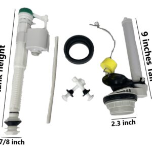2.5-inch Two Piece Toilet Upgrade Kit with Rubber Buoy Flapper