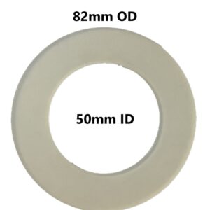Silicone Toilet Flush Seal (3-1/4-inch OD, 2-inch ID) (82mm OD, 50mm ID)