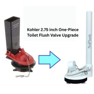 Kohler 2.75 inch One-Piece Toilet Flush Valve Replacement with Triangle Connection