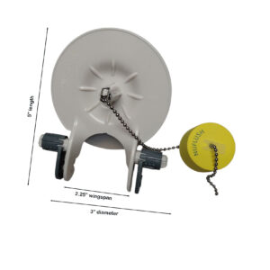 3-Inch Adjustable Toilet Flapper with Buoy - Longer Flush & Leak-Proof Seal