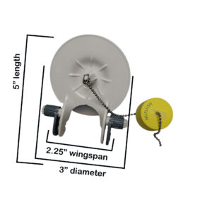 3-Inch Adjustable Toilet Flapper with Buoy - Longer Flush & Leak-Proof Seal