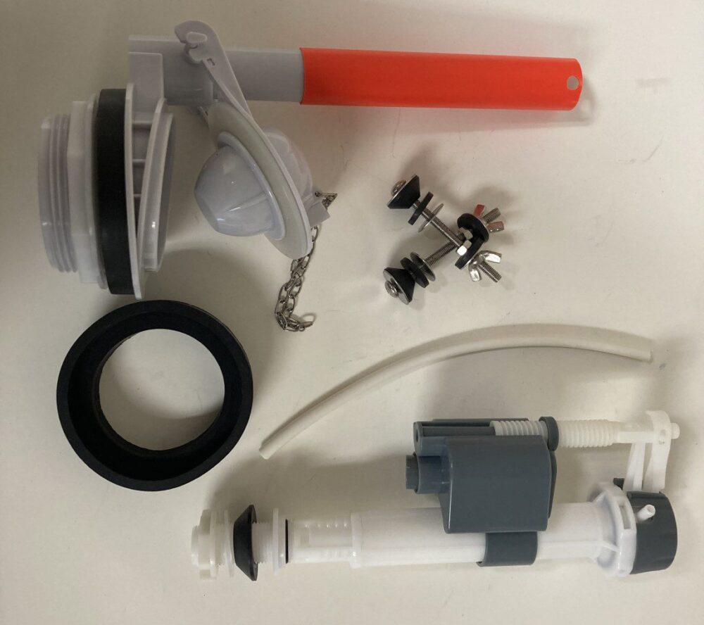 Fill Valve and 3.15inch Flush Valve with Overflow Extension Tube and