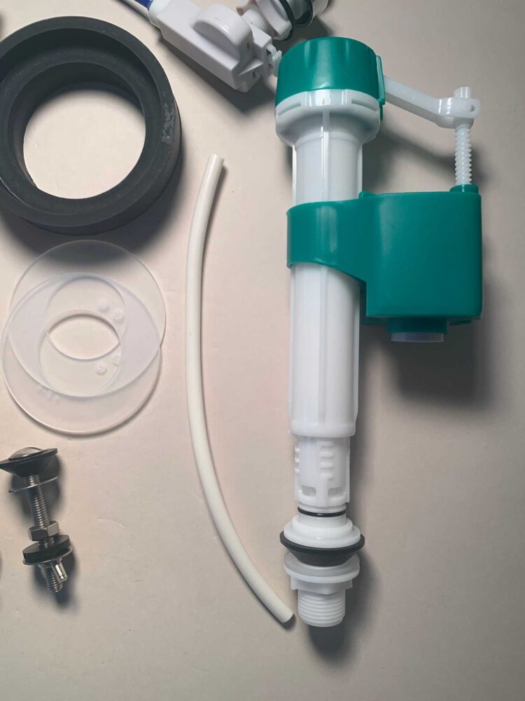 Cable Controlled Top Button Flush Valve Kit With Fill Valve For Two