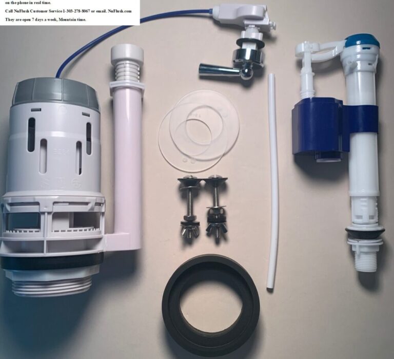 Toilet Fill Valve Kit With Hardware, 3 Inch Toilet Flush Valve For Two