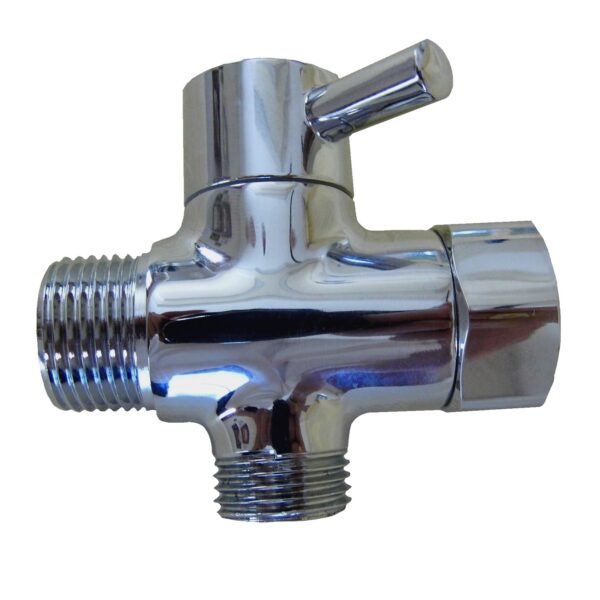 Shut off Valve with Screen, Chrome (7/8-inch Male, 7/8-inch Female, 3/8-inch screened adapter) - Image 5