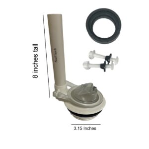 3.15 inch Flush Valve Assembly for 2-piece Toilets by NuFlush (80mm), American Standard Compton Series Toilets Two Piece Model - #2116 / Tank #4043