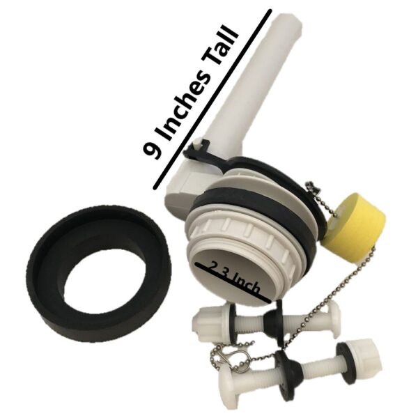 2 &1/2-inch Flush Valve Assembly for Two Piece Toilets