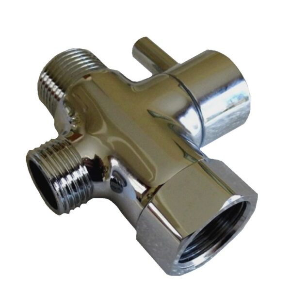 Shut off Valve with Screen, Chrome (7/8-inch Male, 7/8-inch Female, 3/8-inch screened adapter) - Image 6