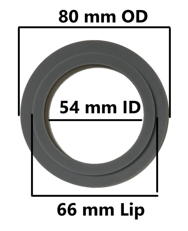 Toilet Flush Seal (80mm OD, 54mm ID,66mm Lip,) (3-1/8 in OD,2-1/8 in ID,2-5/8 in Lip) - Image 6