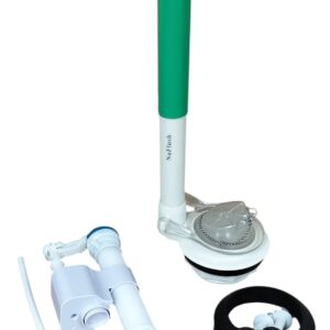 3.25 inch Toilet Flush and Fill Valve Power Flusher Kit with Extension Tube for 2 Piece Toilets