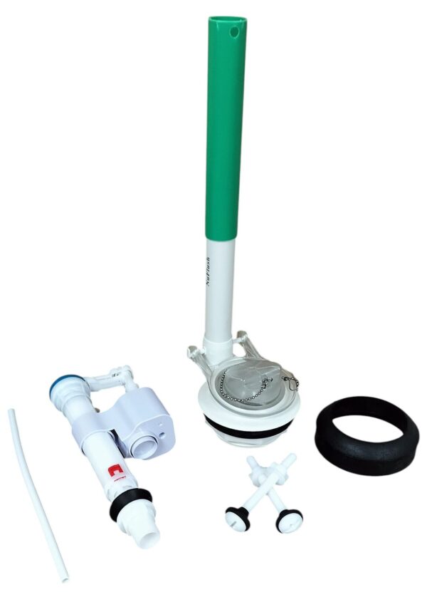 3.25 inch Toilet Flush and Fill Valve Power Flusher Kit with Extension Tube for 2 Piece Toilets - Image 3