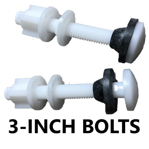 Toilet Bolts 3-inch by 3/8-inch Diameter