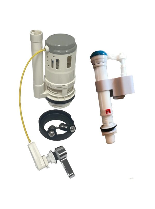 Fill Valve with 3-Inch Flush Valve for Two Piece Toilets with Cable Controlled Handle - Image 3