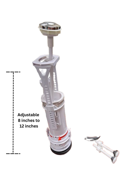 Caroma Adelaide 2" Flush Valve – Top-Button Flush System for Two-Piece Toilets