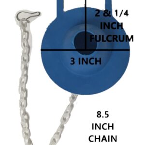 2-inch Blue Rubber Flapper